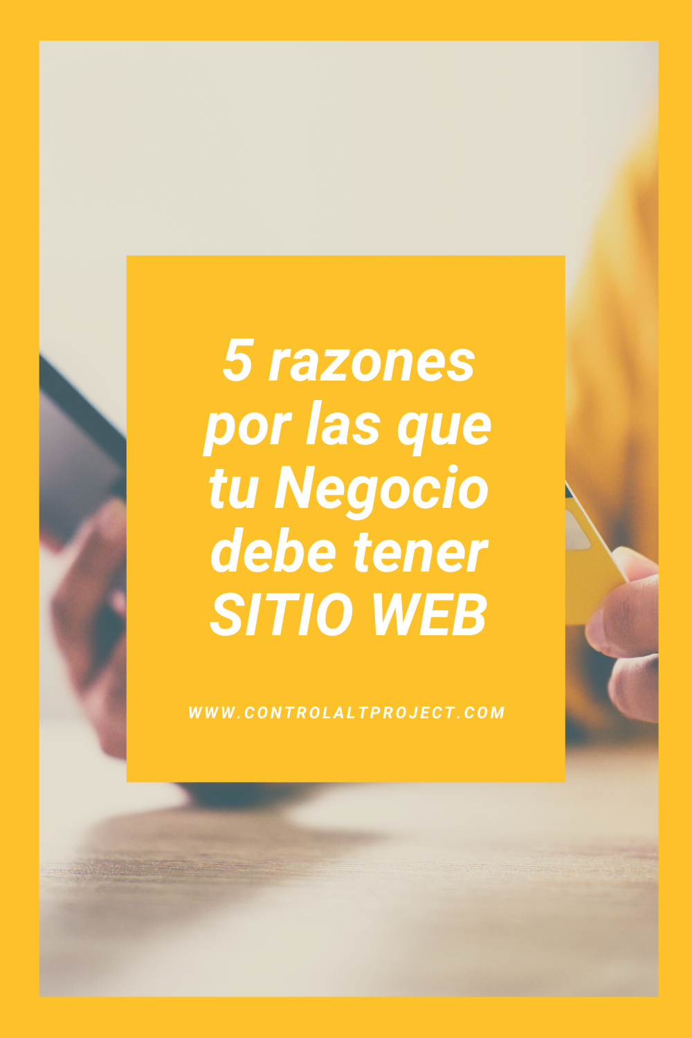 5 Razones por las que tu Negocio debe tener SITIO WEB — ControlAlt Project